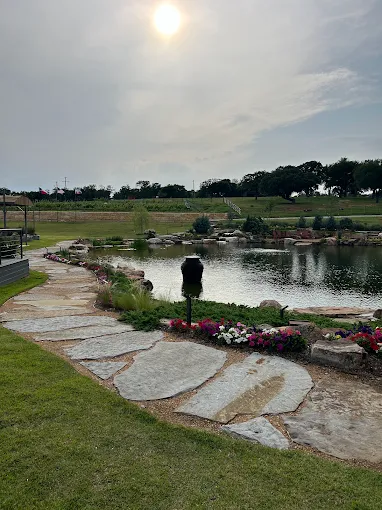 Pond waterscape