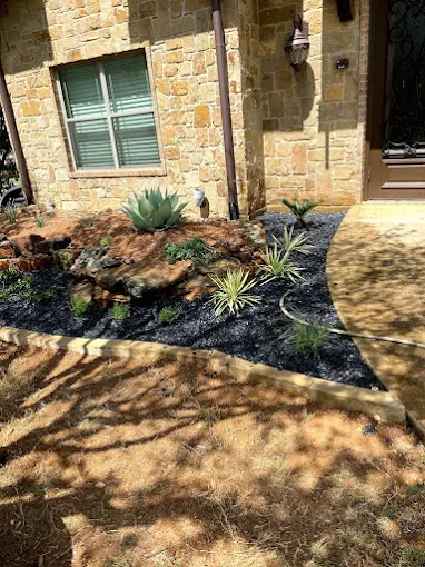 Front Entry Stone Bed